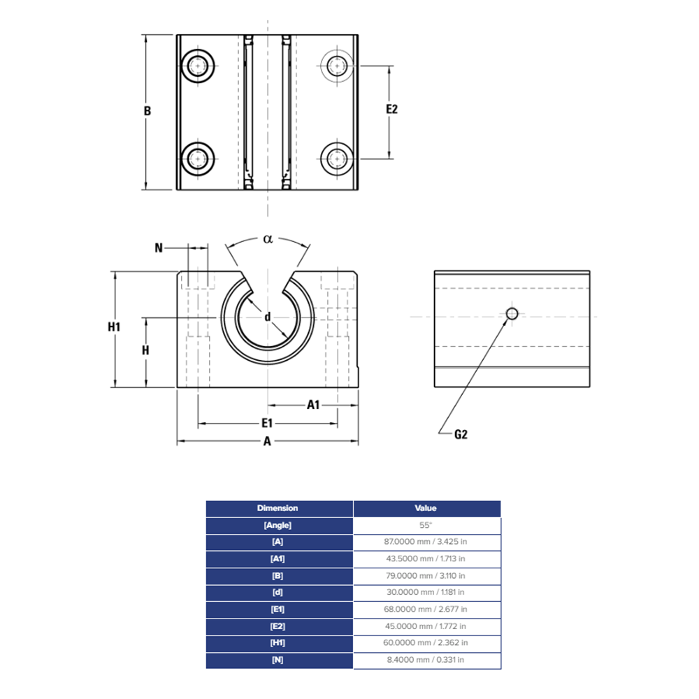SSEPBOM30WW THOMSON BALL BUSHING SSE SERIES 30MM OPEN PILLOW BLOCK BEARING SELF ALIGNING 1865.92 LBF